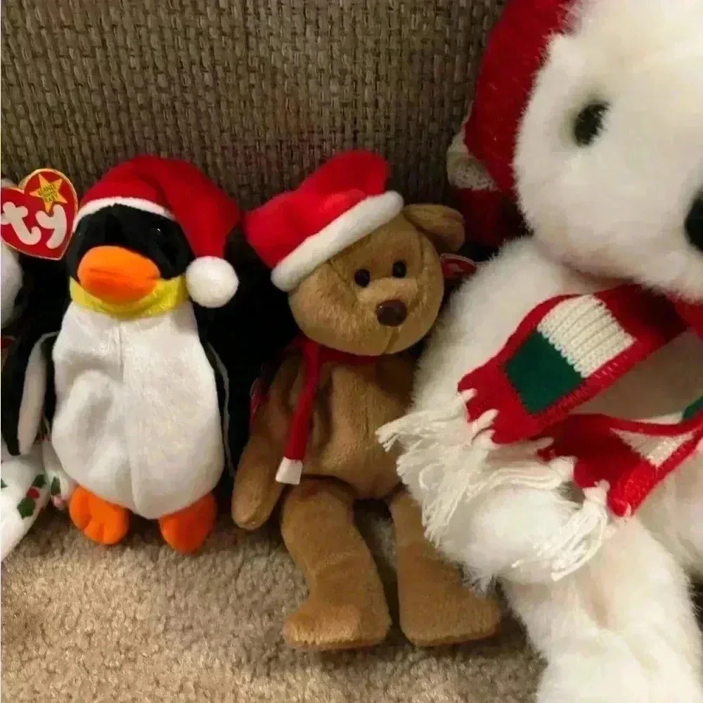 Christmas Beanie Babies Lot Of 5